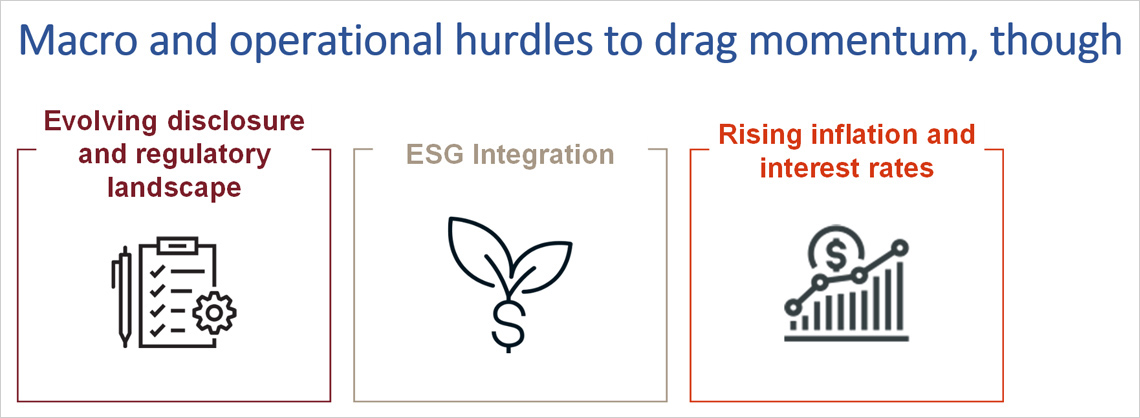 Macro and operational hurdles to drag momentum, though